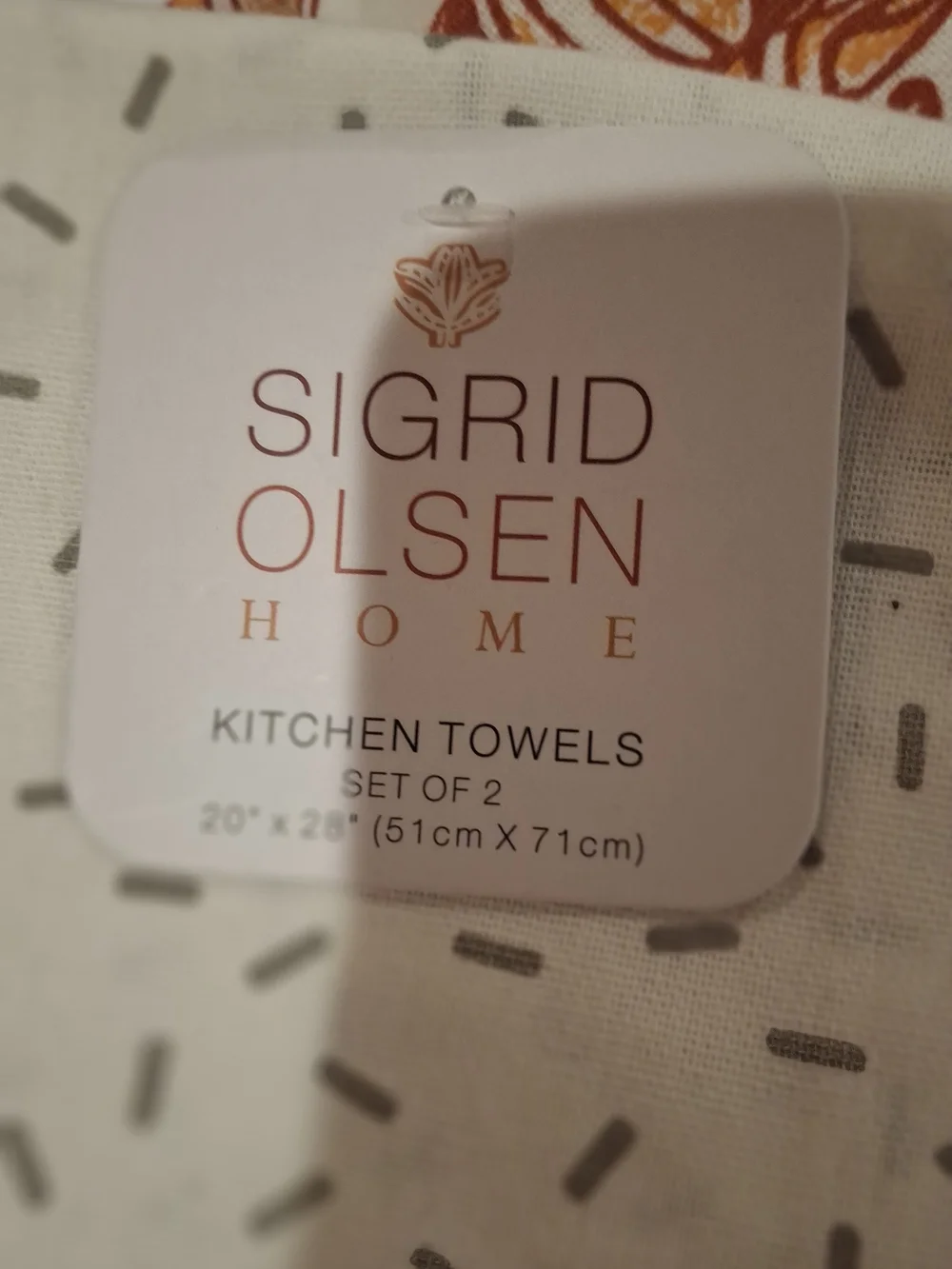 3 Fall Themed Kitchen Towels - Orange & Black